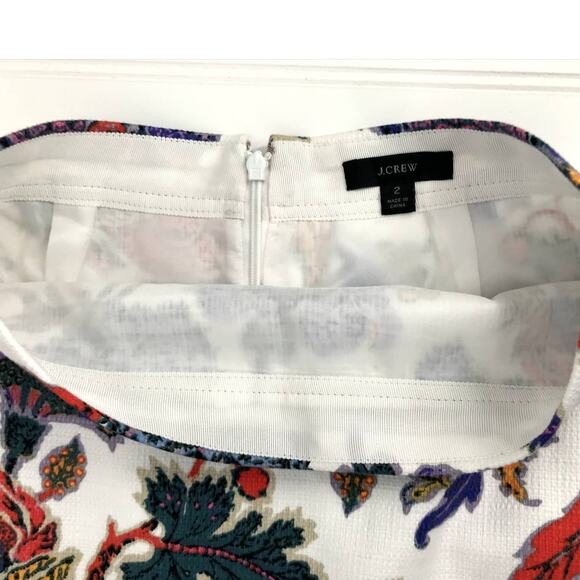 J. Crew Women's Floral Midi Pencil Skirt Size 2 - Picture 3 of 6